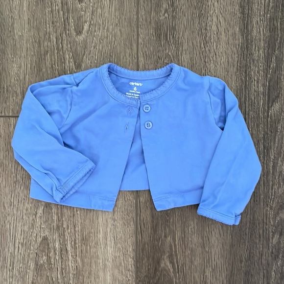 Lot of Carter’s Baby Girl Outfits + 2 Cardigans Sz 6M - Picture 9 of 9